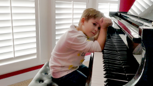 Piano student