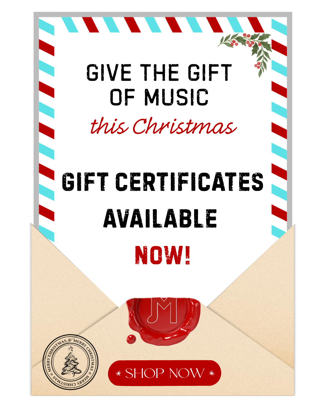 Christmas Sale: 20 Percent Off Gift Certificates