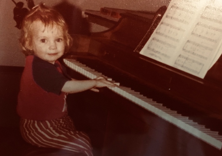 Laura at the piano